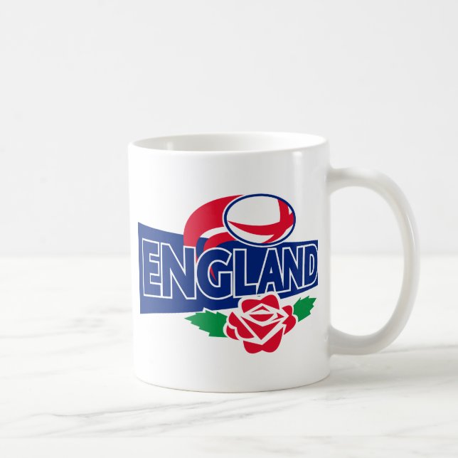 rugbybollengland engelska steg kaffemugg (Höger)
