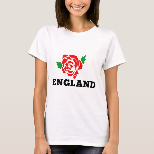 RugbyEngland engelska steg T Shirt (Framsida)