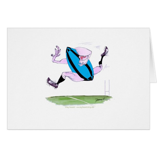 rugbyförsök, tony fernandes hälsningskort (Framsidan Horizontal)