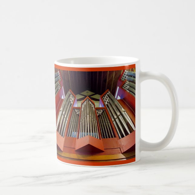 Rugbygatan leda i rör organ, Christchurch Kaffemugg (Höger)