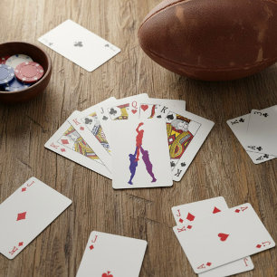 RugbyLineout som leker kort Casinokort
