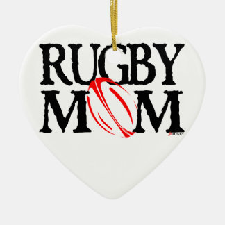 Rugbymamma - prydnad julgransprydnad keramik
