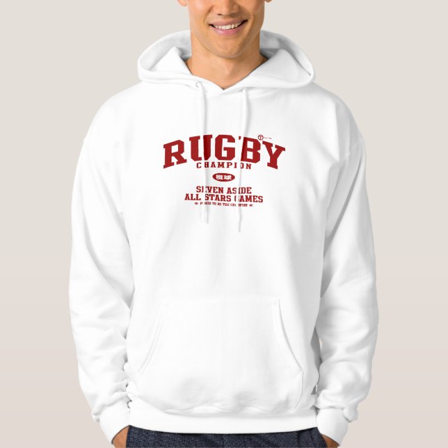 Rugbymästare Sweatshirt Med Luva (Framsida)