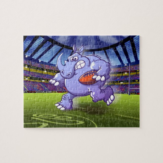 Rugbynoshörning Pussel (Horisontell)