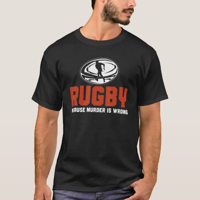 Rugbys Rugby Player Rugby Sports T Shirt (Framsida)