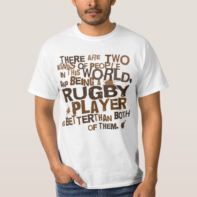 Rugbyspelaregåva T Shirt (Framsida)