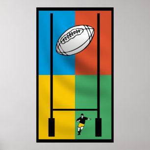 Rugbysportaffisch Poster