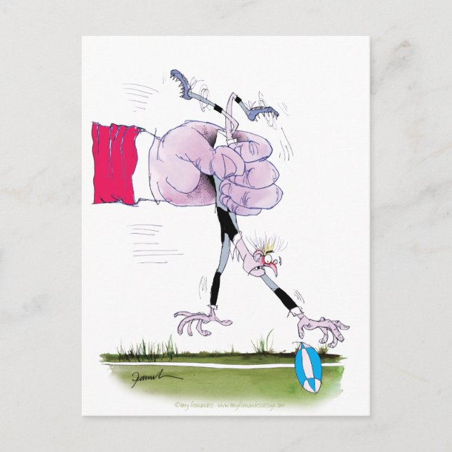 rugbytumlare, tony fernandes vykort (Framsida)