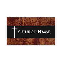 Ruged Church Namn faux Leather Church
