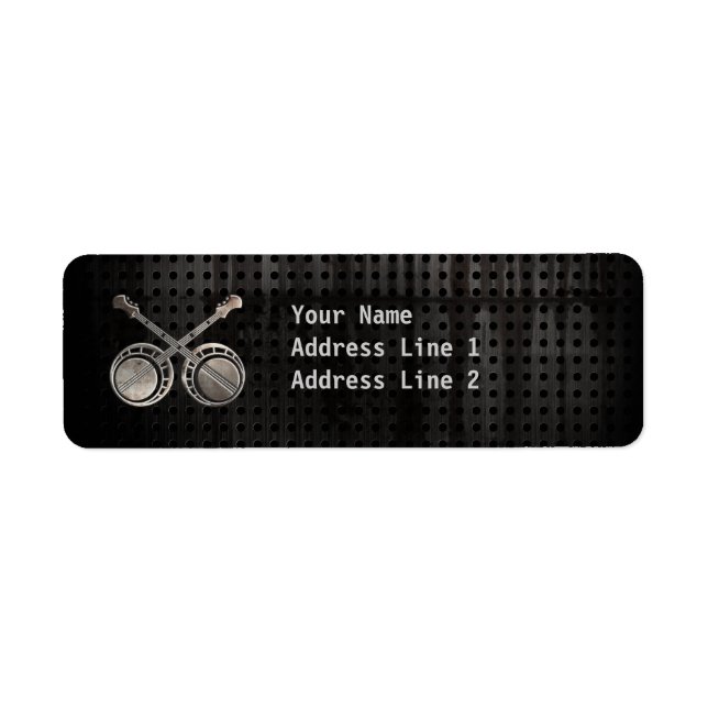 Ruged Dueling Banjos Returadress Etikett (Framsidan)