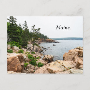 Ruged Maine kusten i Acadia nationalpark Vykort