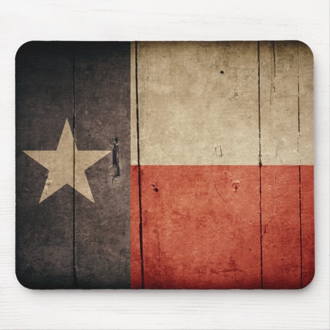 Ruged Wood Texas Flagga Musmatta (Framsidan)