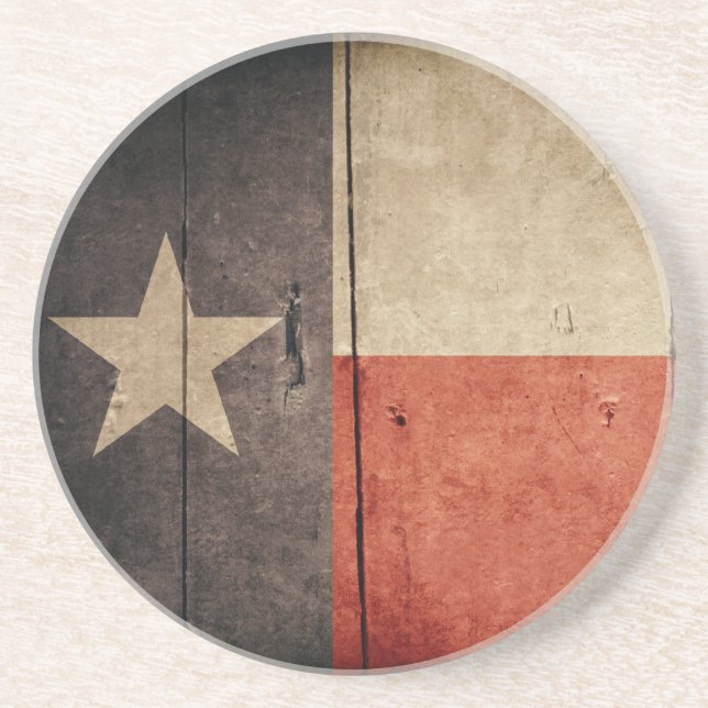 Ruged Wood Texas Flagga Underlägg (Framsidan)