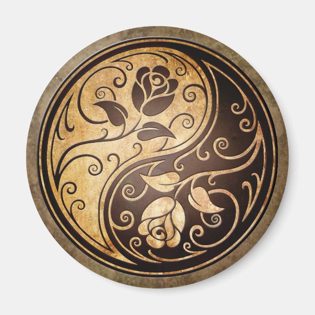 Ruged Yin Yang Ro Magnet (Framsidan)
