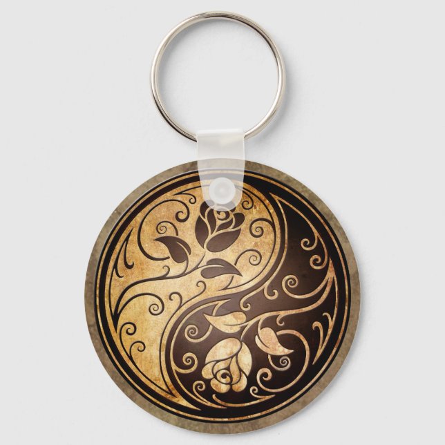 Ruged Yin Yang Ro Nyckelring (Framsida)
