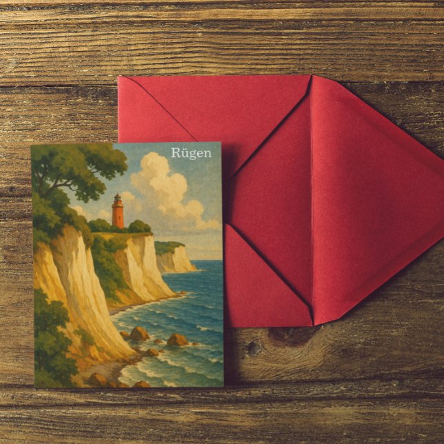 Rügen Tyskland Baltic Sea Travel Vykort (Rügen Germany Baltic Sea Travel Postcard)