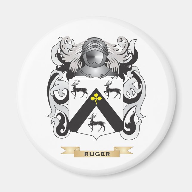 Ruger Jackar om Arm (Family Crest) Magnet (Framsidan)