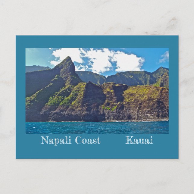 RUGGED OCH VACKER NAPALI-KUST/KAUAI,HAWAI'I VYKORT (Framsida)