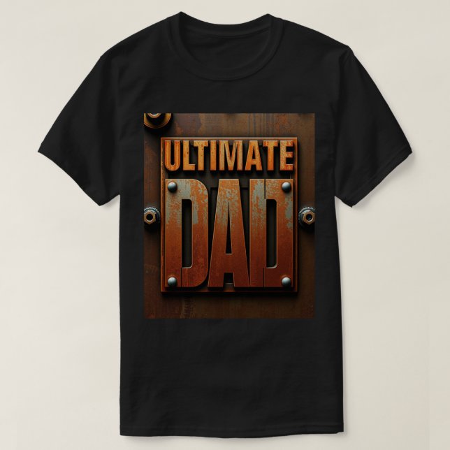 Rugged Ultimate Dad Industrial Design T Shirt (Design framsida)