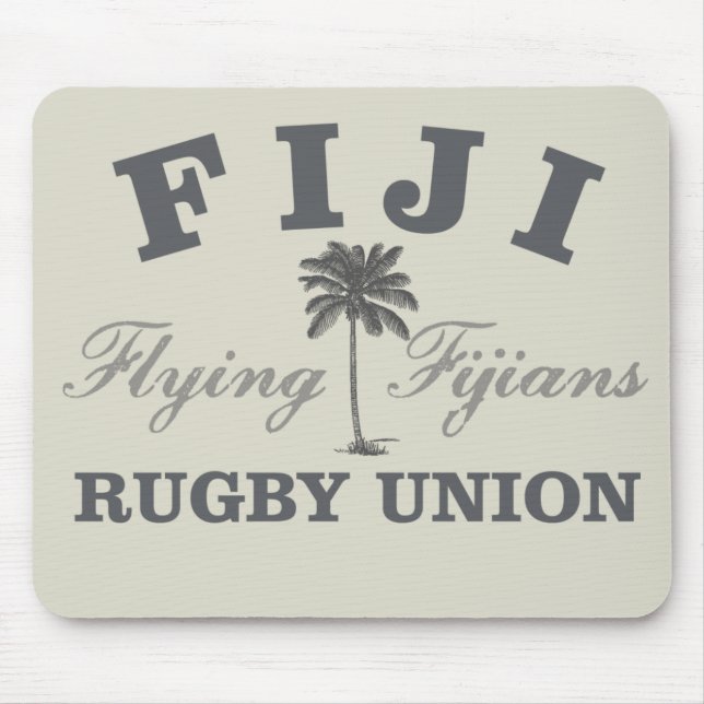 Ruggershirts fijiansk Rugby Mousepad Musmatta (Framsidan)