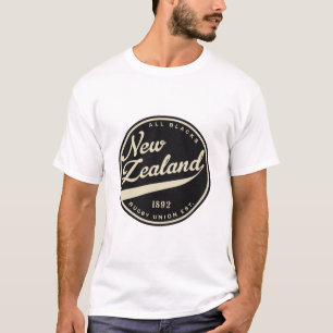 Ruggershirts Retro Nya Zeeland Rugby Tee Shirt