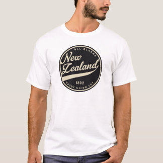 Ruggershirts Retro nyazeeländsk Rugby Tee