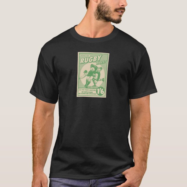 Ruggershirts täcker den Retro tidskriften Tee (Framsida)