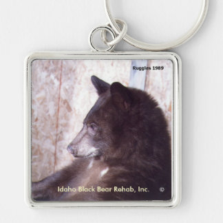 Ruggles Keychain Fyrkantig Silverfärgad Nyckelring