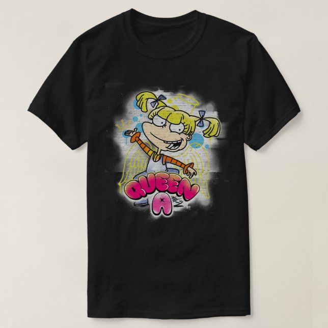 Rugrats Queen A for Angelica  T Shirt (Design framsida)