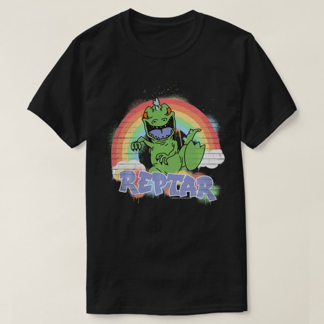 Rugrats Spray Paint Reptar T Shirt (Design framsida)
