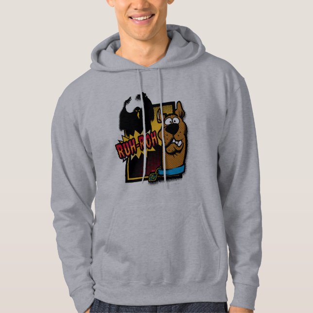 Ruh-Roh Scooby-Doo och Ghost Sweatshirt Med Luva (Framsida)