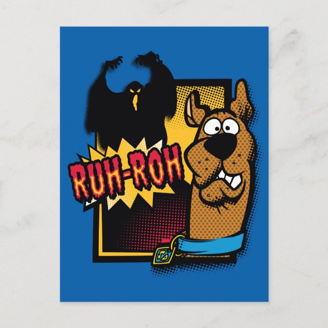 Ruh-Roh Scooby-Doo och Ghost Vykort (Framsida)