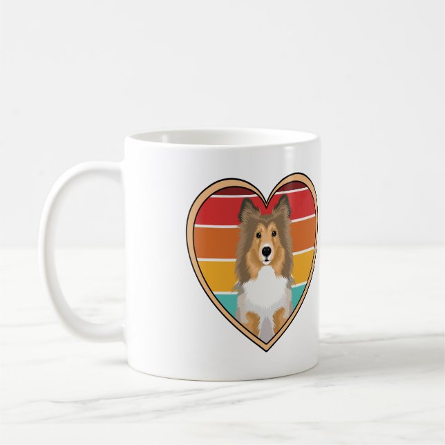 Ruholländsk Collie Kaffemugg (Vänster)