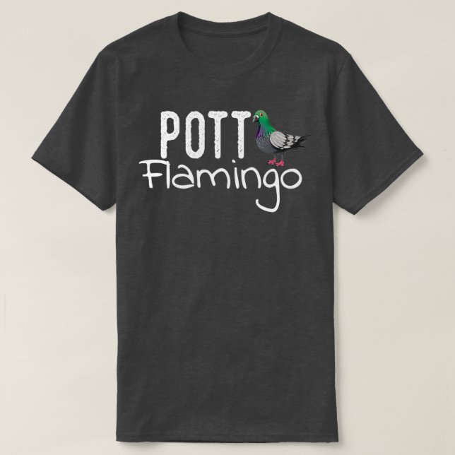 Ruhrpott Flamingo Ruhrgebiet Gift pigeon Funny 1 T Shirt (Design framsida)