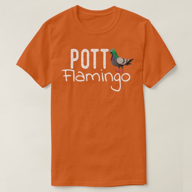 Ruhrpott Flamingo Ruhrgebiet Gift pigeon Funny T Shirt (Design framsida)