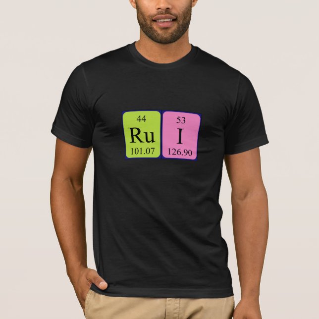 Rui periodiskt bord namn-skjorta t shirt (Framsida)