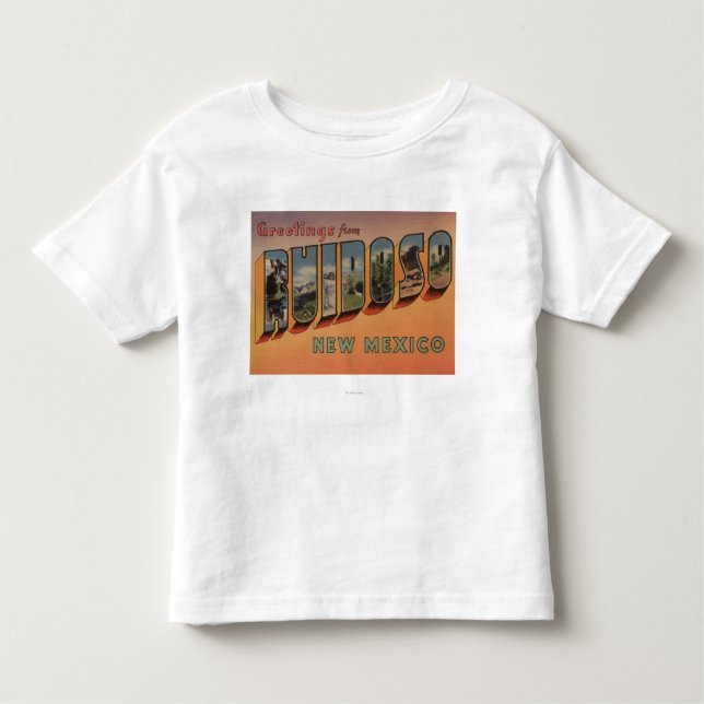 Ruidoso nya - mexico - stora brevplatser t shirt (Framsida)