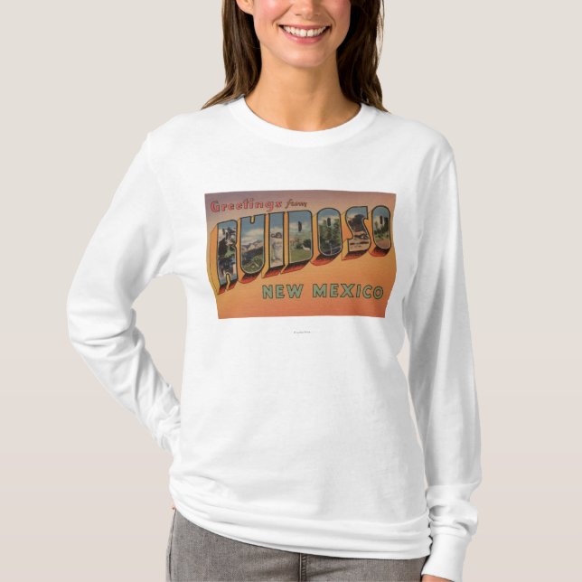 Ruidoso nya - mexico - stora brevplatser t-shirt (Framsida)