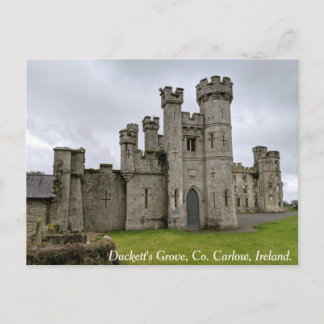 Ruin av Duckett's Grove Mansion, Co. Carlow, Irlan Helg Vykort