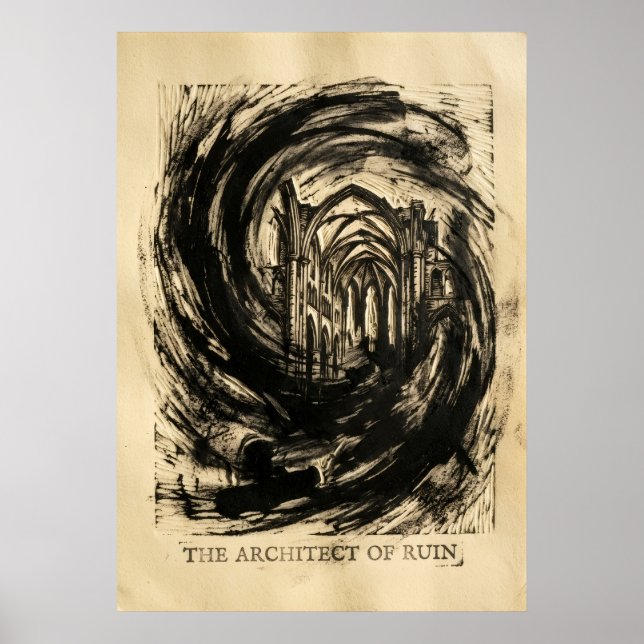 Ruinens Arkitekt Poster (Framsidan)