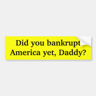 Ruinerade du Amerika yet pappa Bildekal