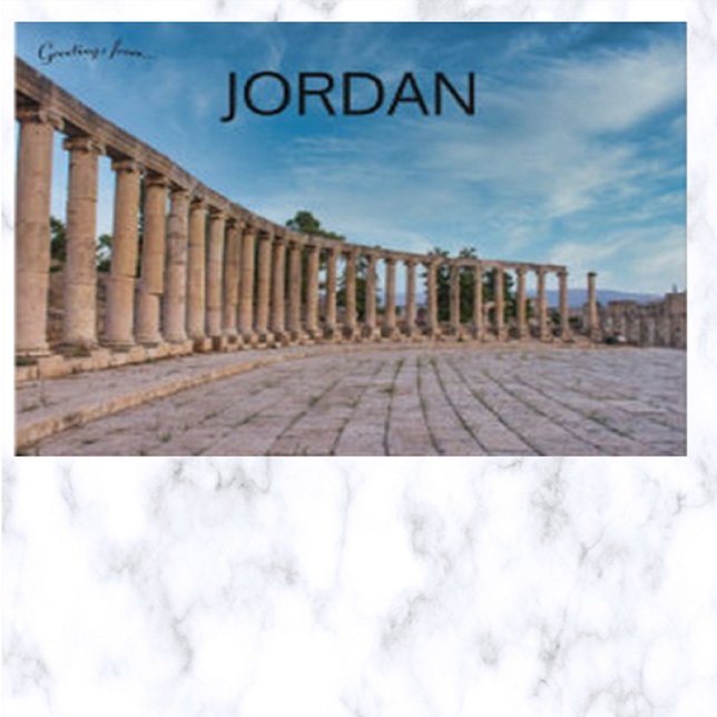 Ruinerna av Jerash Jordanien Vykort (Skapare uppladdad)