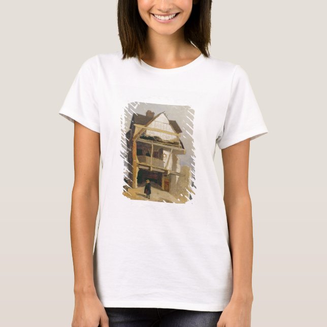 Ruining House, 1807-10 (olja monterad på millboard Tee (Framsida)