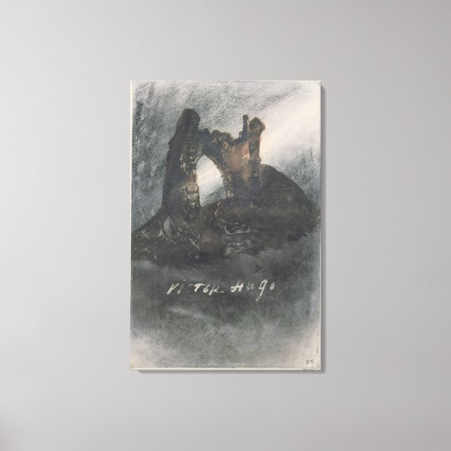 Ruins at Groz-Nez, Jersey eller Arch Canvastryck (Framsida)