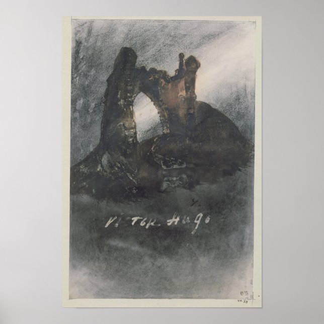 Ruins at Groz-Nez, Jersey eller Arch Poster (Framsidan)