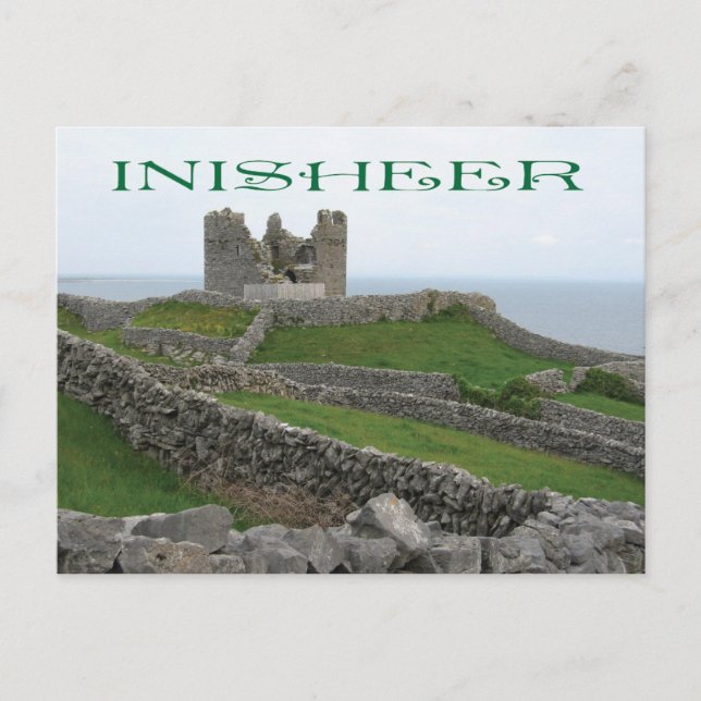 Ruins at Inisheer, Irland Vykort (Framsida)