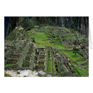 Ruins at Machu Picchu Hälsningskort