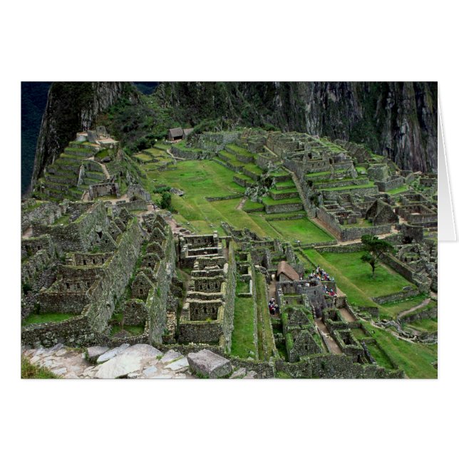 Ruins at Machu Picchu Hälsningskort (Framsidan Horizontal)