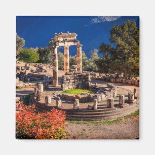 ruins Athina Pronaia temple i det antika Delphi Magnet