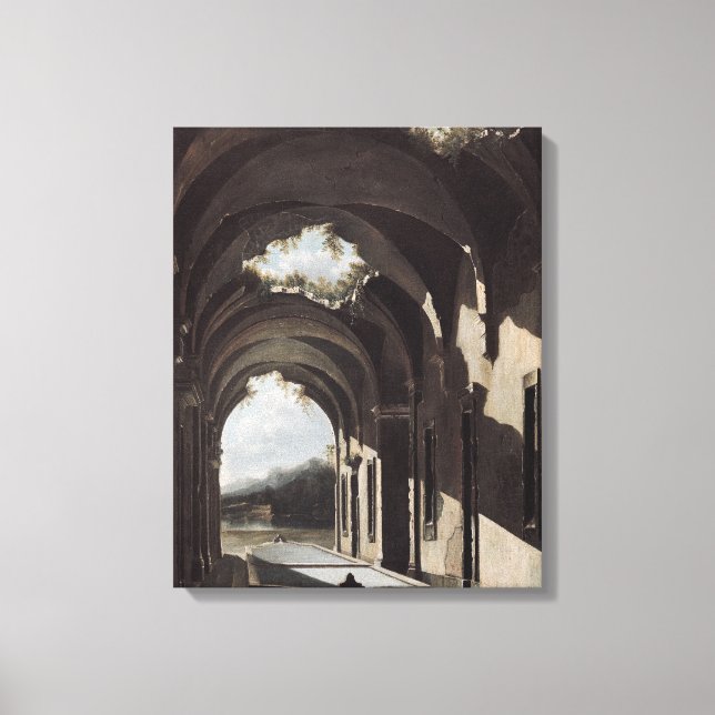 Ruins in a Ligcape, 1646-47 Canvastryck (Framsida)